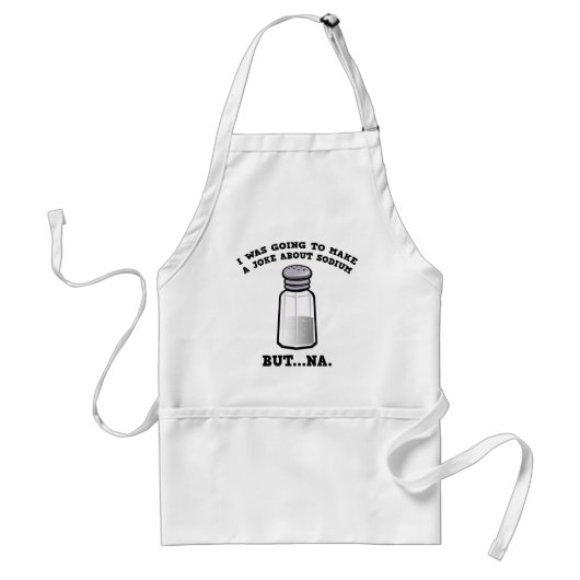 Een grap over natrium standaard schort (Voorkant)