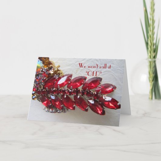 Een grapje over ouder zijn - of "" zijn kaart (Voorkant)