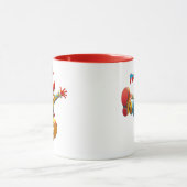 Een grappig clown in het podium. mok (Midden)