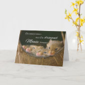 Een grappig duits gezegde om geld te hebben kaart (Gele Bloem)