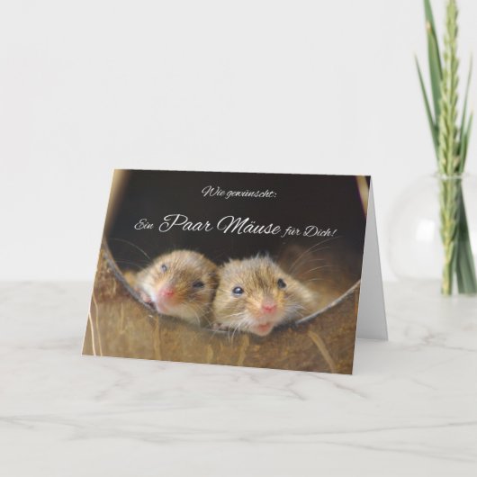 Een grappig duits personaliseren kaart (Voorkant)