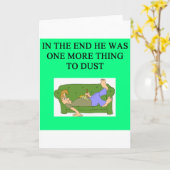 Een grappig echtscheidingsidee voor jou kaart (Gele Bloem)