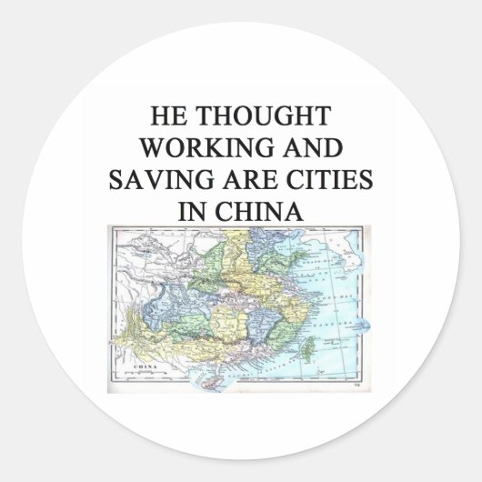 Een grappig echtscheidingsidee voor jou! ronde sticker (Voorkant)