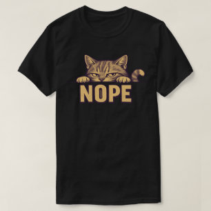 Een grappig kat-thema ontwerp t-shirt