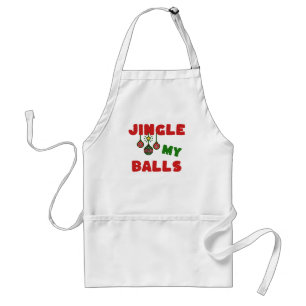 Een grappig, ondeugend kerst shirt voor hem standaard schort