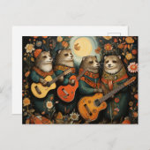 Een grappig schattig kwartet van schattige ottermu briefkaart (Voorkant / Achterkant)