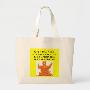een grappig spreekwoord voor feministen over hoe z grote tote bag