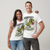 Een grappig T-shirt ontwerp met een dinosaurus (Unisex)