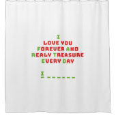 Een grappig verborgen bericht douchegordijn (Voorkant)