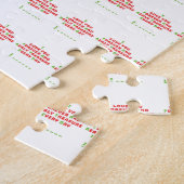 Een grappig verborgen bericht legpuzzel (Zijkant)