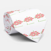 Een grappig verborgen bericht stropdas (Opgerold)