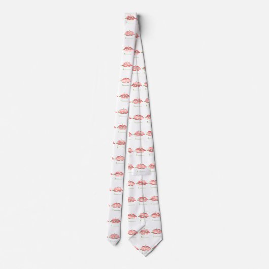 Een grappig verborgen bericht stropdas (Achterkant)