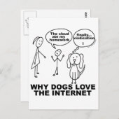 Een grappige Ate My Homework Joke Briefkaart (Voorkant / Achterkant)