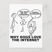 Een grappige Ate My Homework Joke Briefkaart (Voorkant)