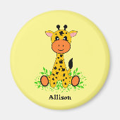 Een grappige baby giraf voor kinderen magneet (Voorkant)