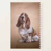 Een grappige Basset Hound-hond tekenen Planner (Achterkant)
