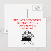 een grappige complottheorie , een nieuwe franse gr briefkaart (Voorkant / Achterkant)