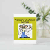 Een grappige dokter grap! briefkaart (Staand voorkant)