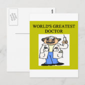 Een grappige dokter grap! briefkaart (Voorkant / Achterkant)