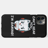 Een grappige gamer met een hoofdtelefoon kan je ni Case-Mate iPhone case (Achterkant (horizontaal))