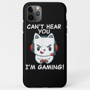 Een grappige gamer met hoofdtelefoon kan je niet h Case-Mate iPhone case