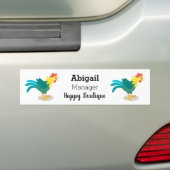 Een grappige illustratie van de cartoon van de kra bumpersticker (Op auto)
