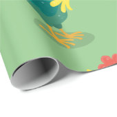 Een grappige illustratie van de cartoon van de kra cadeaupapier (Rol Hoek)