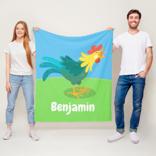 Een grappige illustratie van de cartoon van de kra fleece deken