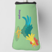 Een grappige illustratie van de cartoon van de kra golfheadcover (Draai 90)