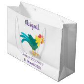 Een grappige illustratie van de cartoon van de kra groot cadeauzakje (Voorkant Gekanteld)