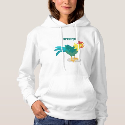Een grappige illustratie van de cartoon van de kra hoodie (Voorkant)