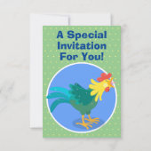 Een grappige illustratie van de cartoon van de kra kaart (Achterkant)