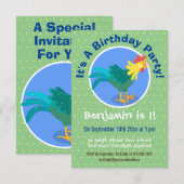 Een grappige illustratie van de cartoon van de kra kaart (Voorkant / Achterkant)