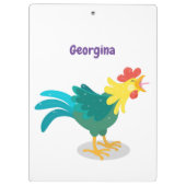 Een grappige illustratie van de cartoon van de kra klembord (Achterkant)