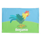 Een grappige illustratie van de cartoon van de kra kussensloop (Achterkant)