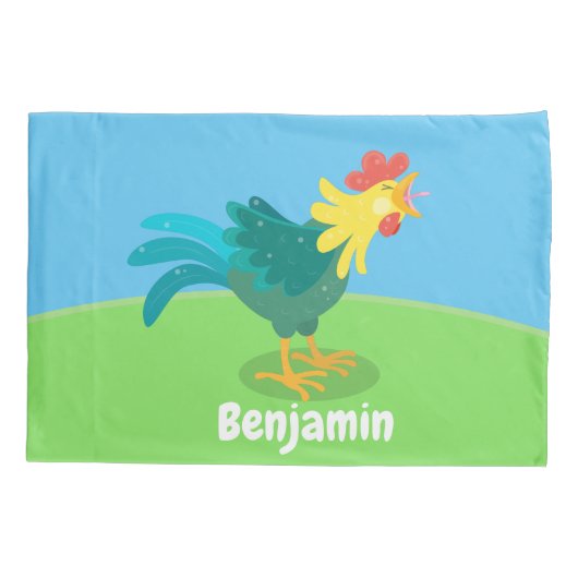 Een grappige illustratie van de cartoon van de kra kussensloop (Achterkant)