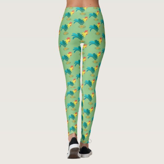 Een grappige illustratie van de cartoon van de kra leggings (Achterkant)