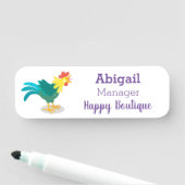 Een grappige illustratie van de cartoon van de kra naamplaatje (In situ)