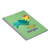 Een grappige illustratie van de cartoon van de kra notitieboek (Rechterzijde)