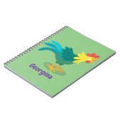 Een grappige illustratie van de cartoon van de kra notitieboek (Linkerzijde)