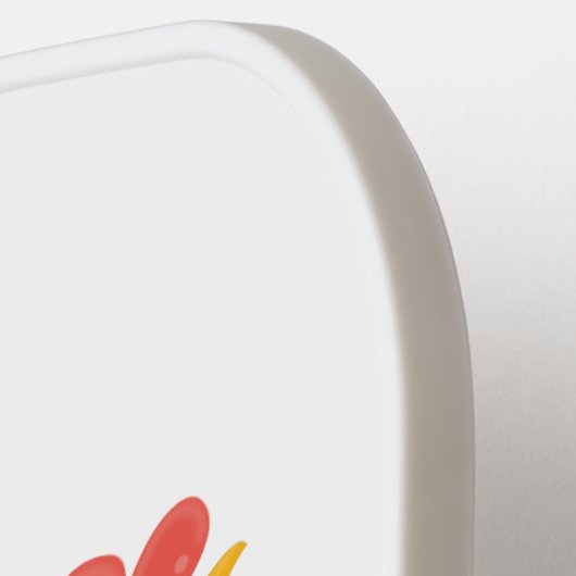 Een grappige illustratie van de cartoon van de kra pickleball paddle (Links Detail)