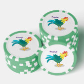 Een grappige illustratie van de cartoon van de kra poker chips (Opstapeling)