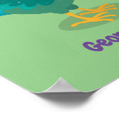 Een grappige illustratie van de cartoon van de kra poster (Hoek)