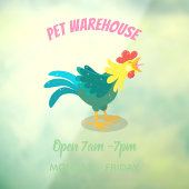 Een grappige illustratie van de cartoon van de kra raamsticker (Vel 3)