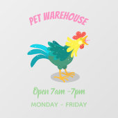 Een grappige illustratie van de cartoon van de kra raamsticker (Vel)