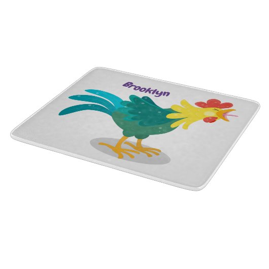 Een grappige illustratie van de cartoon van de kra snijplank (Hoek)