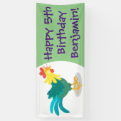 Een grappige illustratie van de cartoon van de kra spandoek (Verticaal)