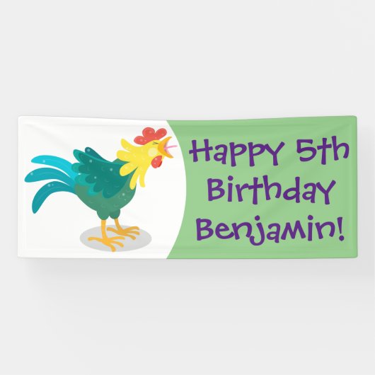 Een grappige illustratie van de cartoon van de kra spandoek (Horizontaal)