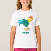 Een grappige illustratie van de cartoon van de kra t-shirt (Voorkant)