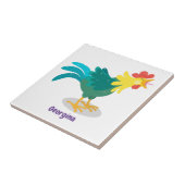 Een grappige illustratie van de cartoon van de kra tegeltje (Zijkant)